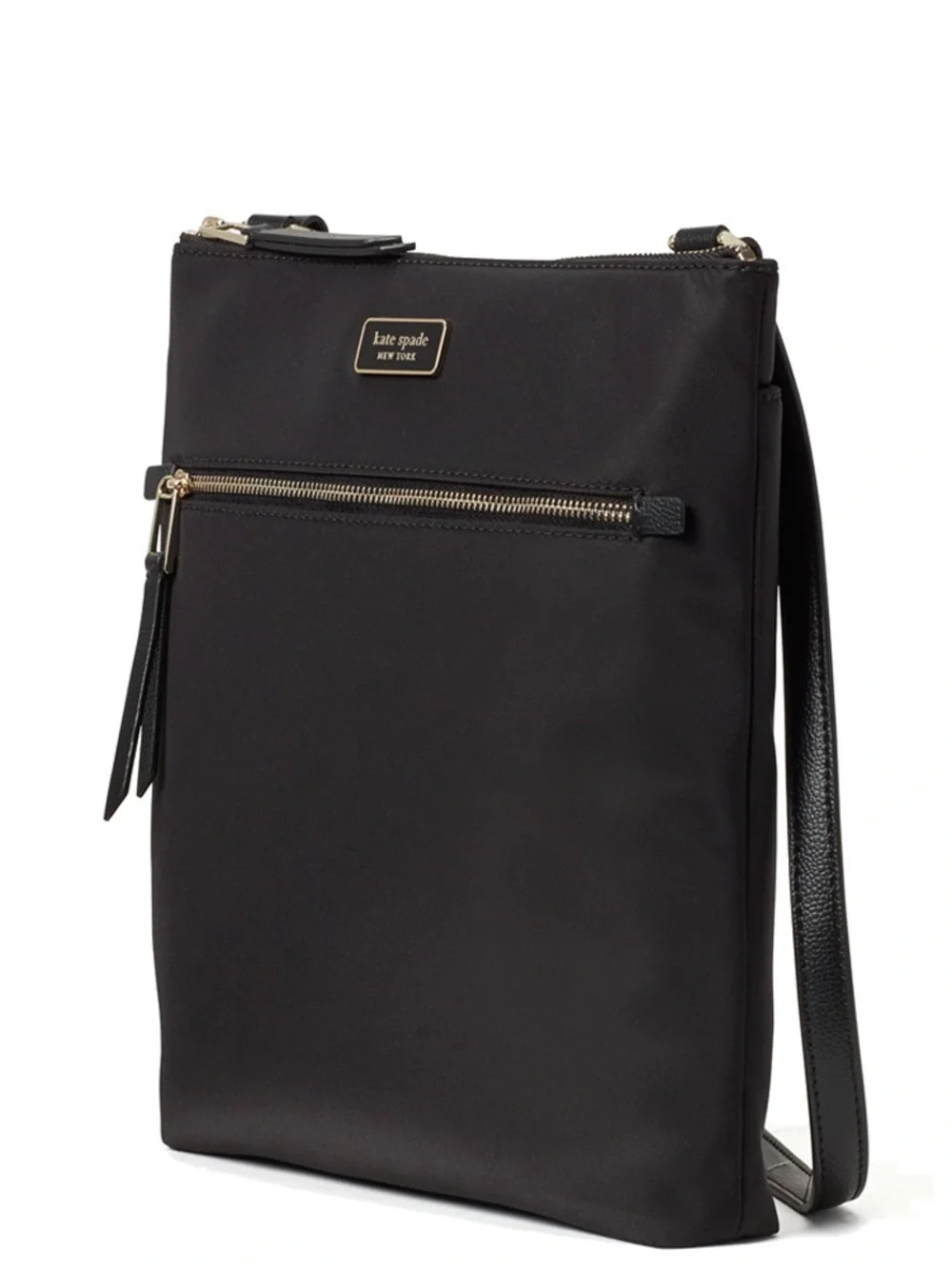 Kate Spade Outlet Dawn Flat Crossbody - Classic Black Nylon
